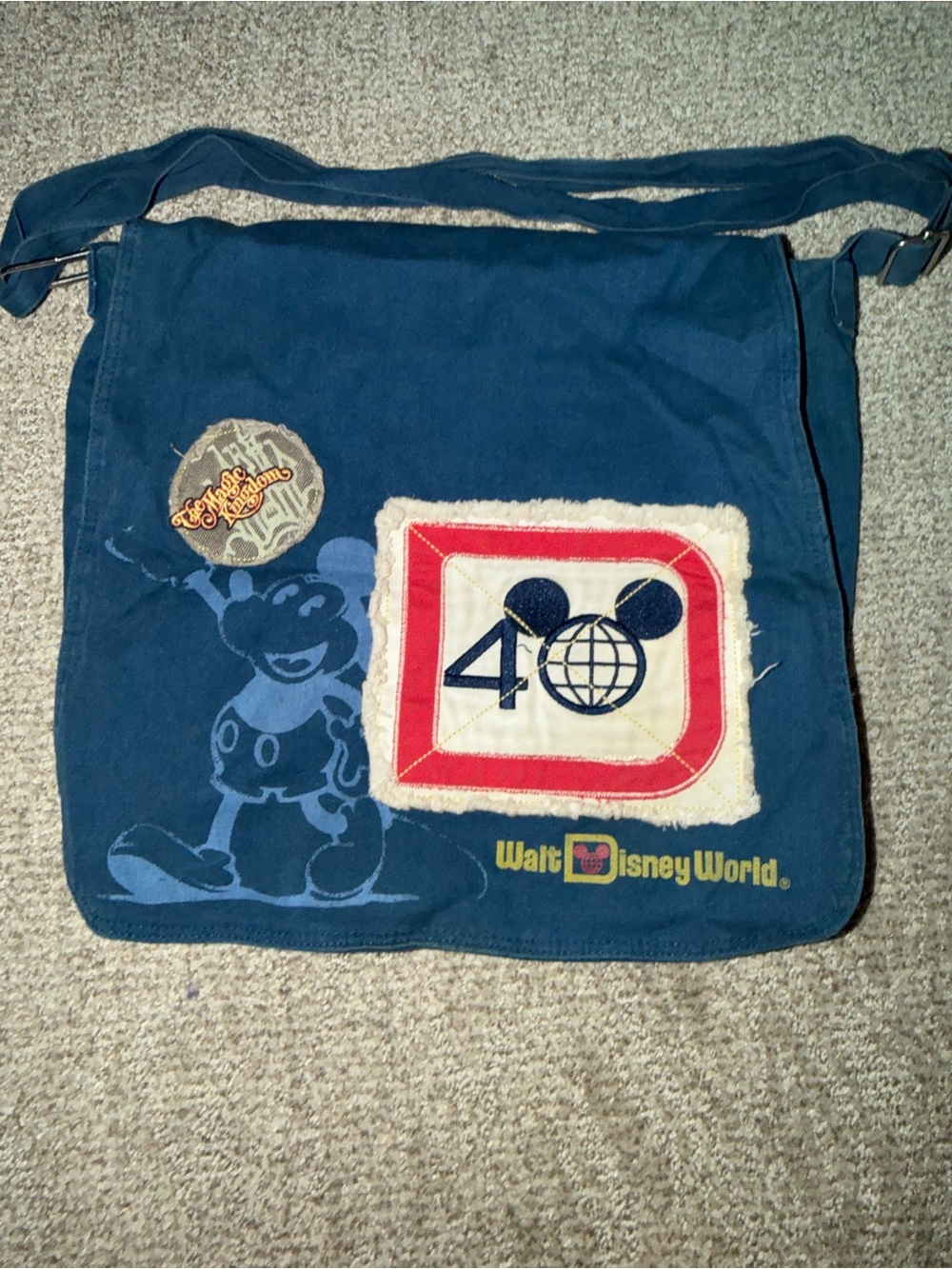 Walt Disney World 40th Anniversary Navy Crossbody Bag